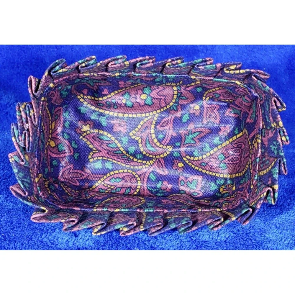 Longaberger 1994 Father's Day Business Card Basket Set - Father's Day Paisley